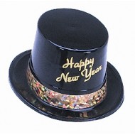 SOMBRERO HAPPY NEW YEAR BANDA DORADA