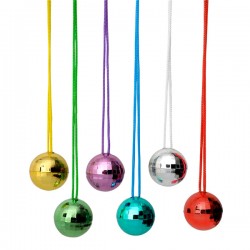 COLLAR DE ESFERA DISCO CHICO ( 12 Pz )