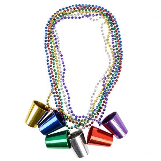 COLLAR MARDI GRAS SHOT ( 12 Pz )