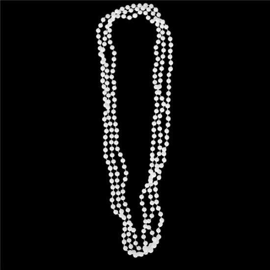 COLLAR MARDI GRAS BLANCO ( 12 Pz )