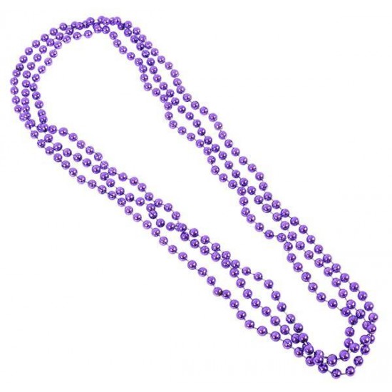 COLLAR MARDI GRAS MORADO ( 12 Pz )