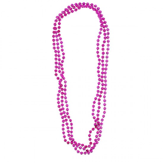 COLLAR MARDI GRAS ROSA ( 12 Pz )