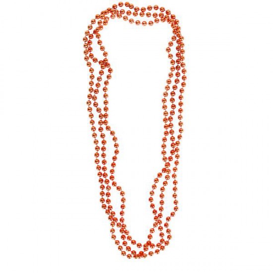 COLLAR MARDI GRAS NARANJA ( 12 Pz )