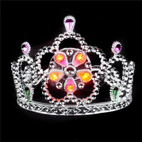 CORONA DE PRINCESA CON LUZ ( 12 Pz )