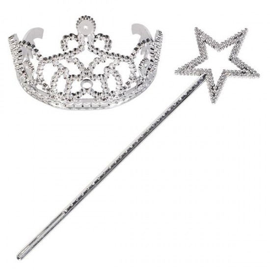 TIARA DE PRINCESA CON VARITA TIARA DE PRINCESA CON VARITA