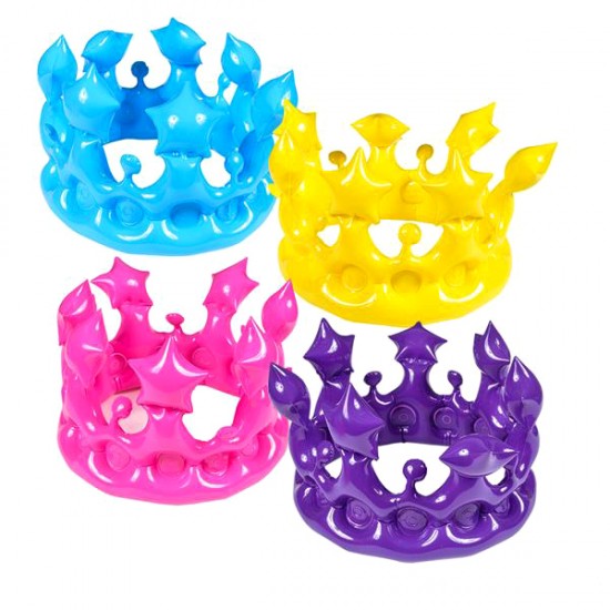 CORONA DE PRINCESA INFLABLE (12 Pz ) CORONA DE PRINCESA INFLABLE (12 Pz )