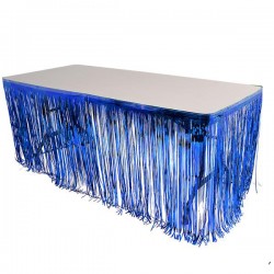 FALDÓN PARA MESA METÁLICO AZUL
