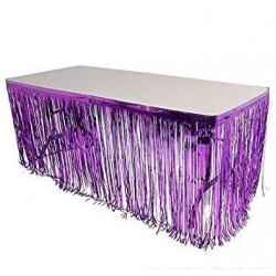 FALDÓN PARA MESA METÁLICO MORADO