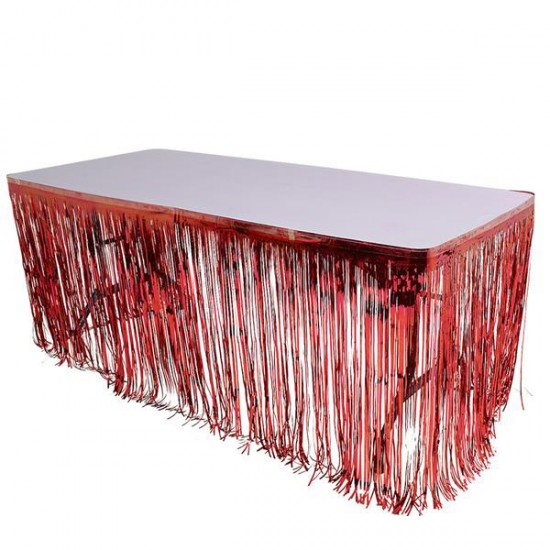 FALDÓN PARA MESA METÁLICO ROJO FALDÓN PARA MESA METÁLICO ROJO