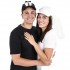 GORRA O CACHUCHA DE NOVIO Y NOVIA 