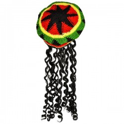 PELUCA DE RASTRA CON GORRA ( 1 Pz )