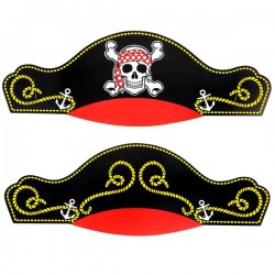 SOMBRERO DE PIRATA CARTÓN 